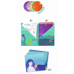 Artistic Patch: Meerjungfrauen (Glitter) von Djeco