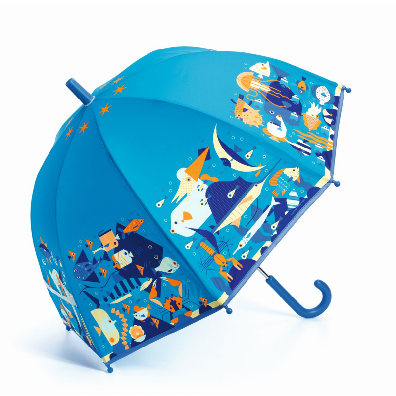Regenschirm für Kinder Unterwasser Fische von Djeco
