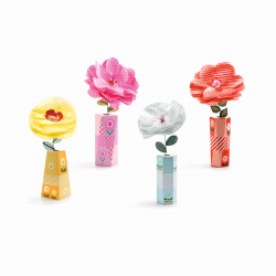 4 Blumen mit Vasen "Retroschick" zum Selbermachen von Djeco