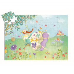 Silhouette Puzzle 36 Teile Prinzessin des Frühlings von Djeco