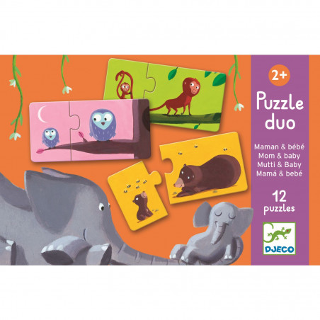 Duo Puzzle Mami & Kind von Djeco