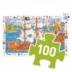 Wimmelpuzzle Piraten - 100 Teile von Djeco