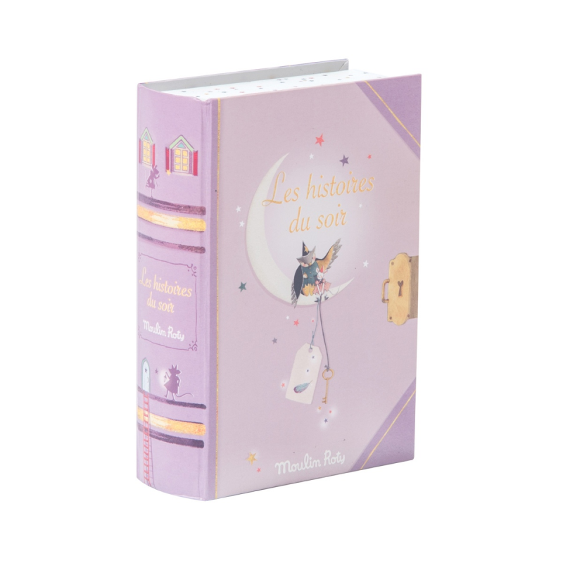 Box Buchoptik "Les histoires du soir" Projektionsleuchte - 5 Geschichten zum Erzählen von Moulin Roty