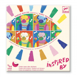 Basteln mit Stickern "Inspired by: Andy Warhol" von Djeco