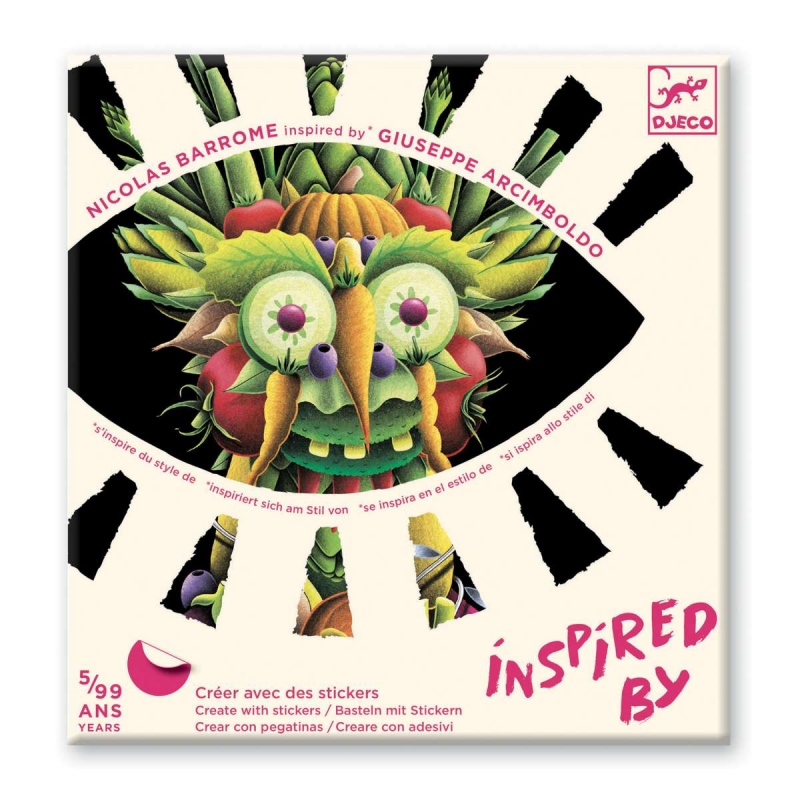 Basteln mit Stickern "Inspired by: Giuseppe Arcimboldo" von Djeco