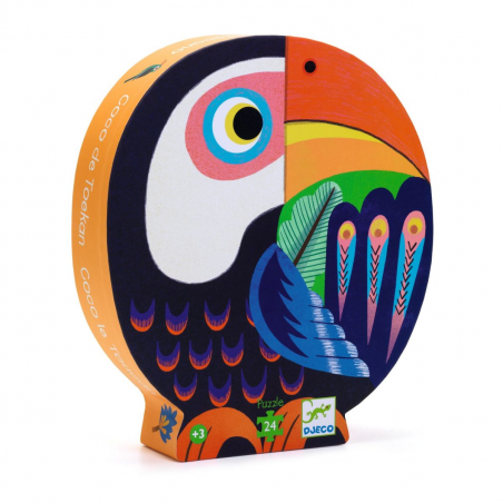 Silhouette Puzzle 24 Teile Tukan von Djeco