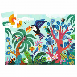 Silhouette Puzzle 24 Teile Tukan von Djeco