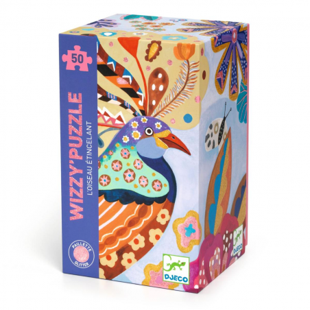 Wizzy’Puzzles: Funkelnder Vogel 50 Teile von Djeco