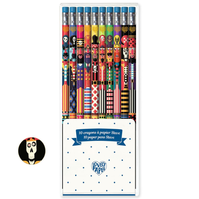 10 Bleistifte Steve von Djeco