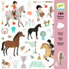 160 Pferde Sticker von Djeco